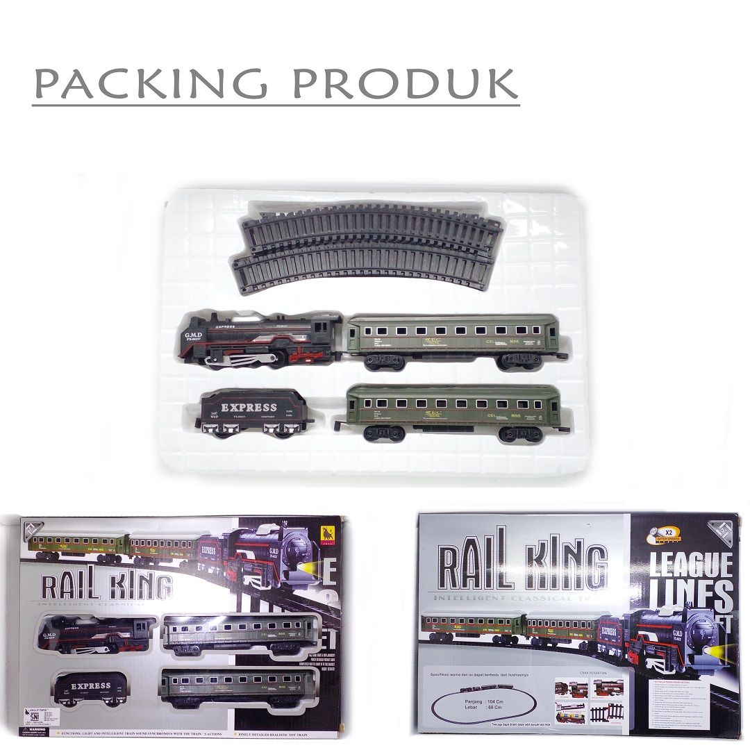 Mainan Anak Kereta Api Elektrik Rail King Train Track Murah Original - 8239-2 - 5