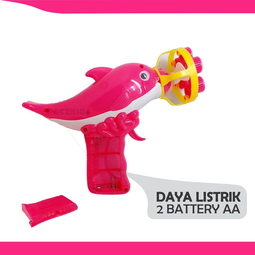 Acekids Dolphin Bubble Gun Mainan Tembak Gelembung Air Sabun Murah Original - KEP22 - 3