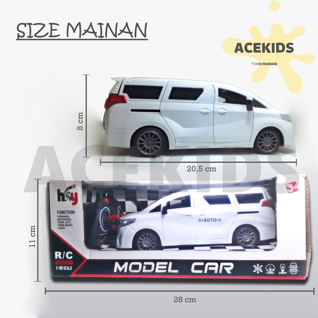 Mainan Mobil Remot Kontrol RC Alphard Pintu Buka Tutup Murah Original - 2424A - 4