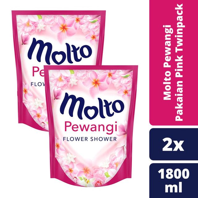 Molto Pewangi Pakaian Pink 1800Ml Twinpack - 1