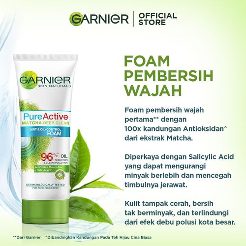 Garnier Pure Active Matcha Foam 100ml - 3