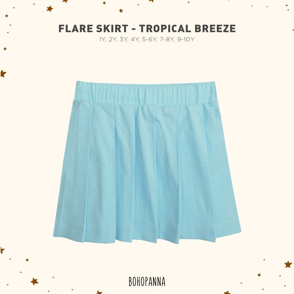 BOHOPANNA - FLARE SKIRT TROPICAL BREEZE 1Y - Rok Anak - 1