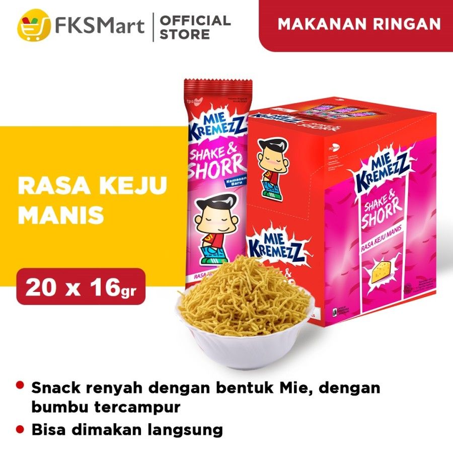 Mie Kremezz Shorr Box - Keju Manis - 1