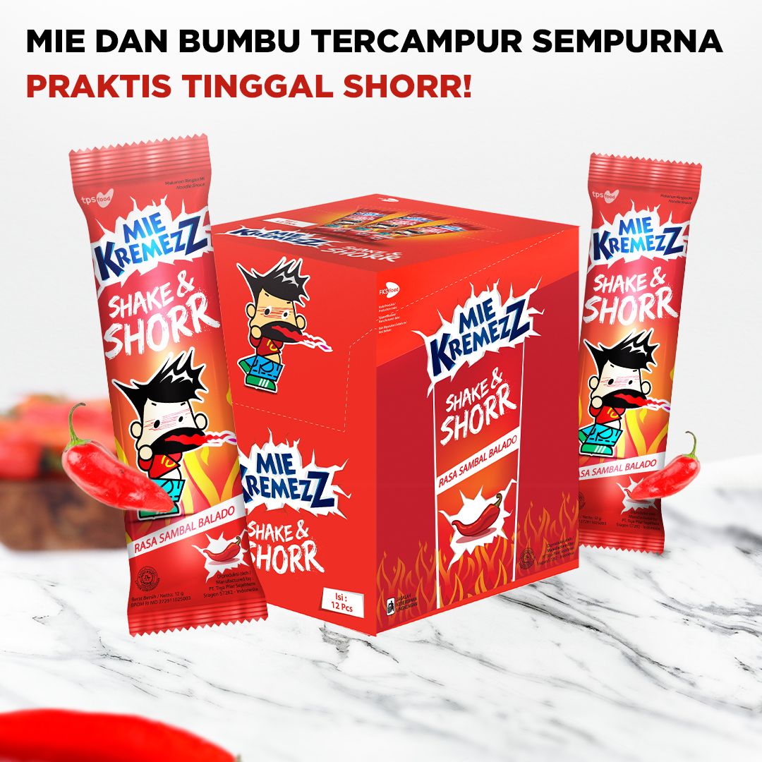 Mie Kremezz Shorr Box - Sambal Balado - 5