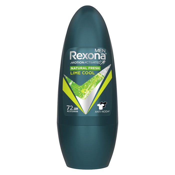 Rexona Men Roll On Natural Fresh Lime Cool 45Ml isi 3 - 2