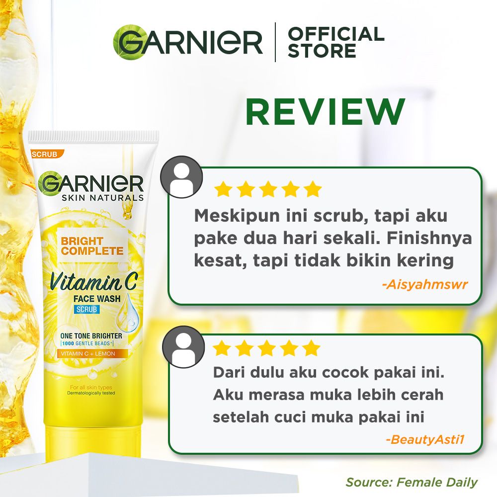 Garnier Light Complete Scrub 100ml Twinpack - 2