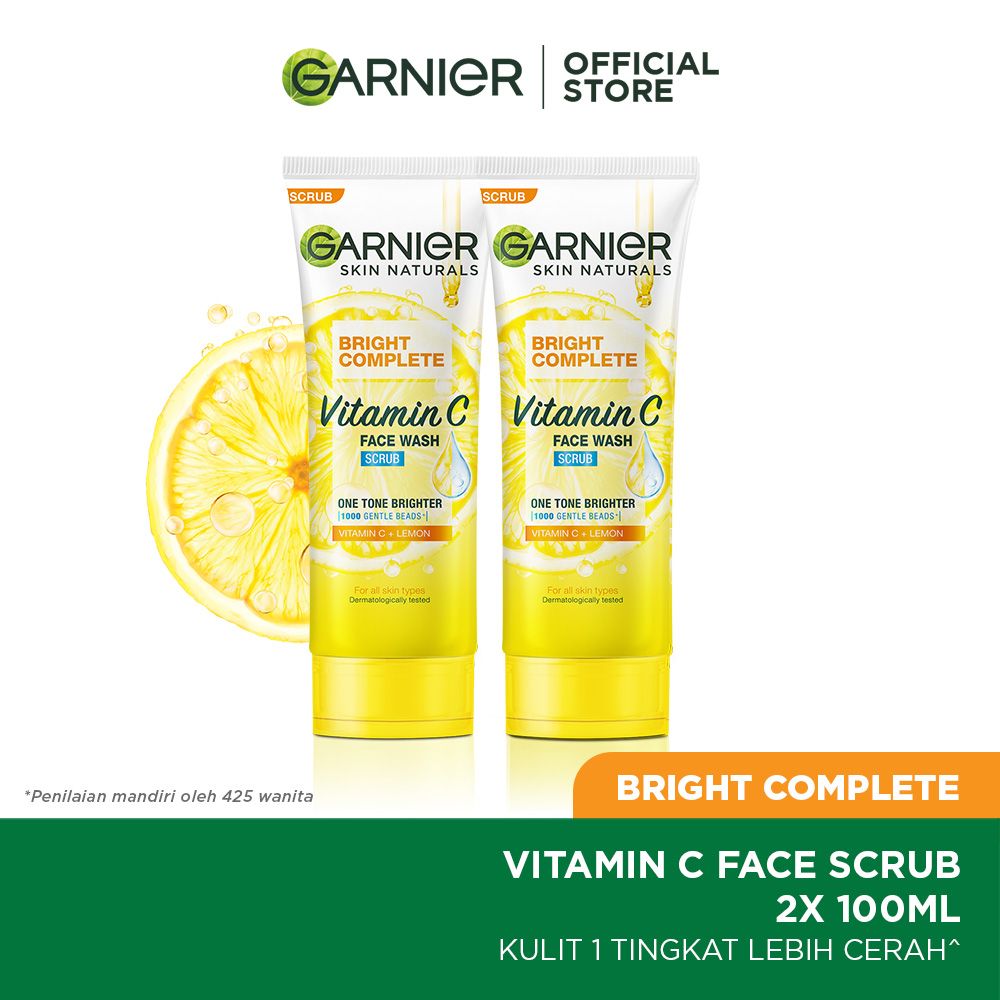 Garnier Light Complete Scrub 100ml Twinpack - 1