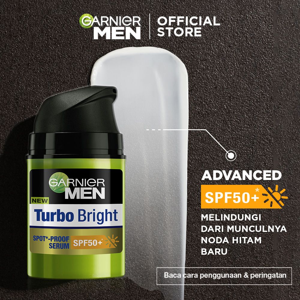 Garnier Men Turbo Bright Spotproof Serum SPF50+ 40ml Twinpack - 3