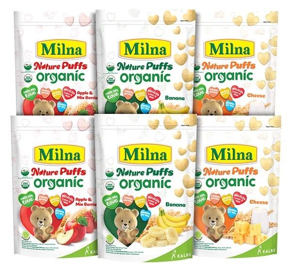 Bundle 6 Milna Puffs Organic Cheese - 2