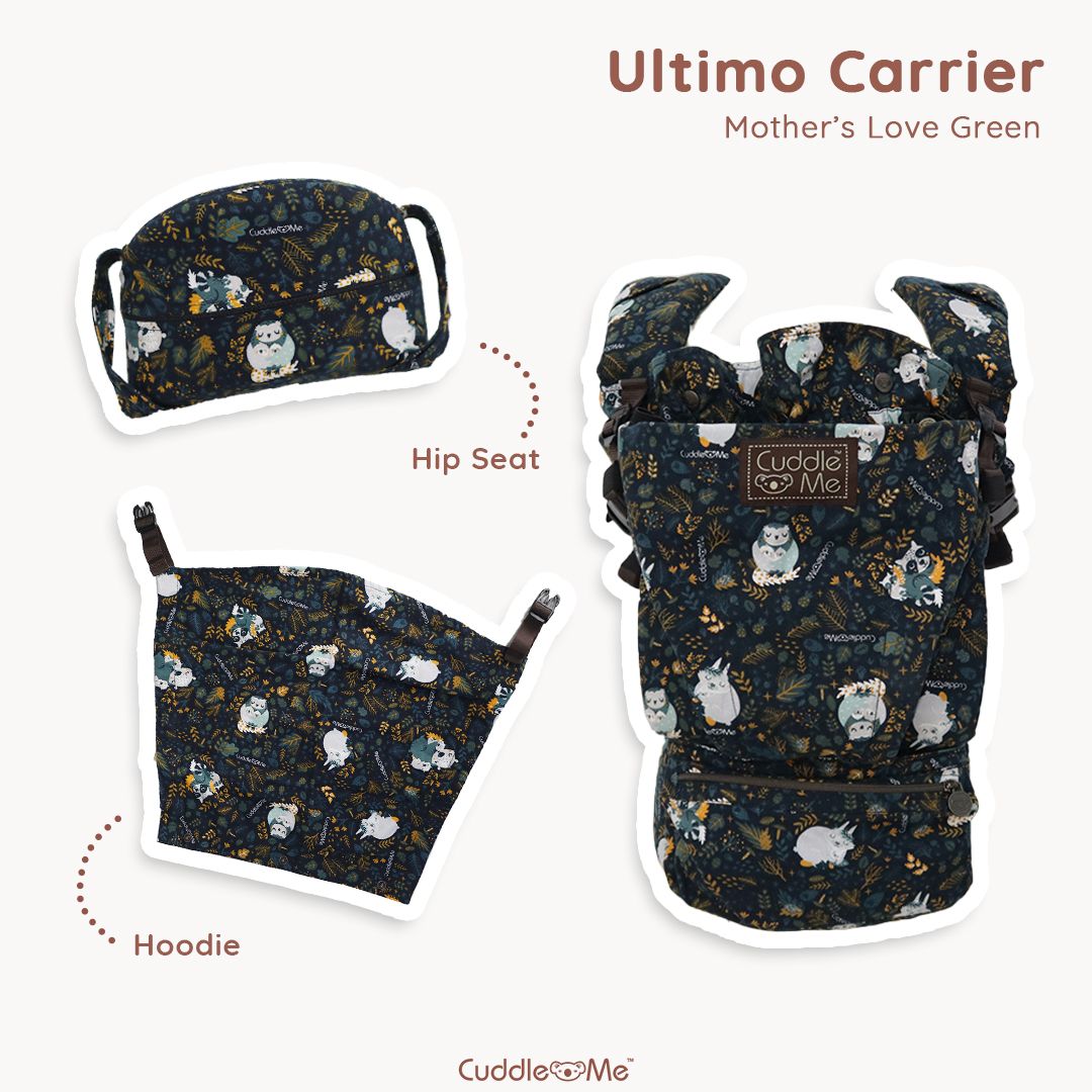 CUDDLE ME Ultimo Gendongan Bayi Hip Seat Carrier Newborn to Toddler Ergonomis - Mountain Stone - 1