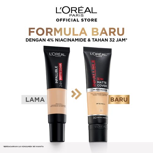 L'Oreal Paris Infallible 32H Matte Cover Foundation - 110 Rose Vanilla - 4