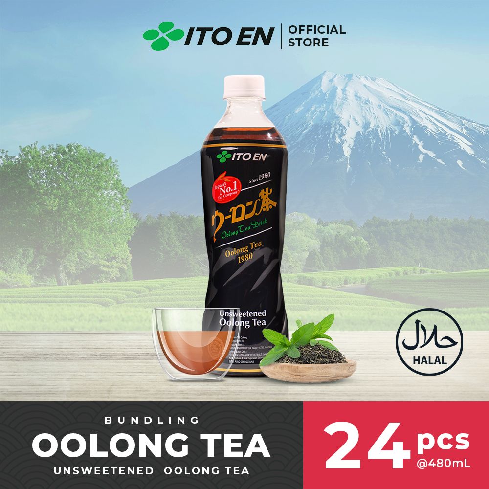 ITO EN Oolong Tea No Sugar 480ml isi 24 pcs - 1