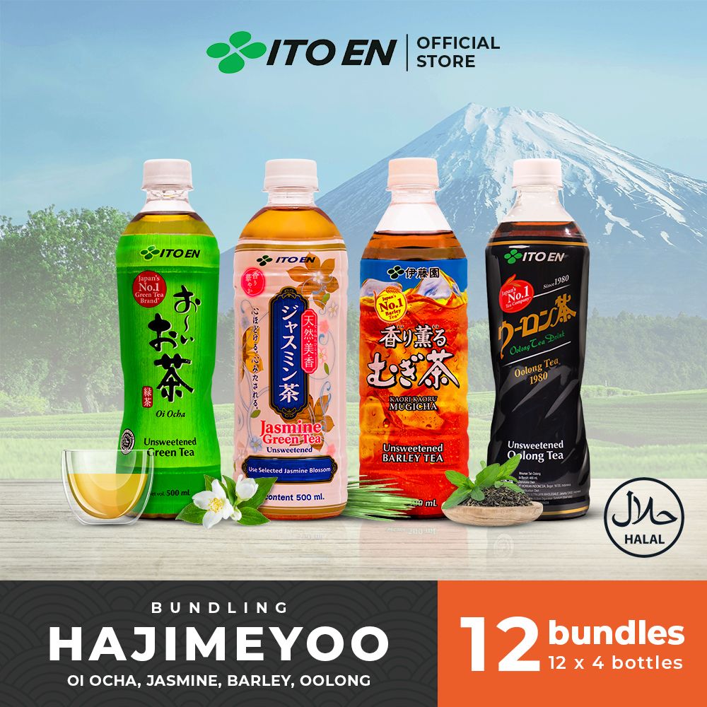 ITO EN Paket Minuman Sehat No Sugar isi 12 pcs - 4 Varian Rasa - 1