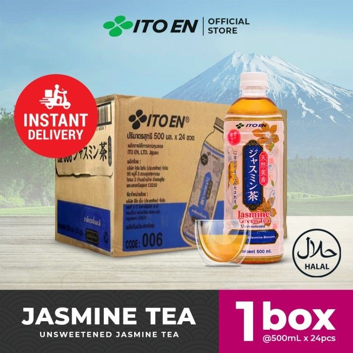 ITO EN Jasmine Green Tea No Sugar 500ml isi 24 pcs - Khusus Instant - 1