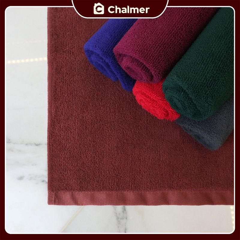 Lap Tangan Microfiber Chalmer 35x35 cm Serbet Handuk Lap Gantung - Abu Tua - 5