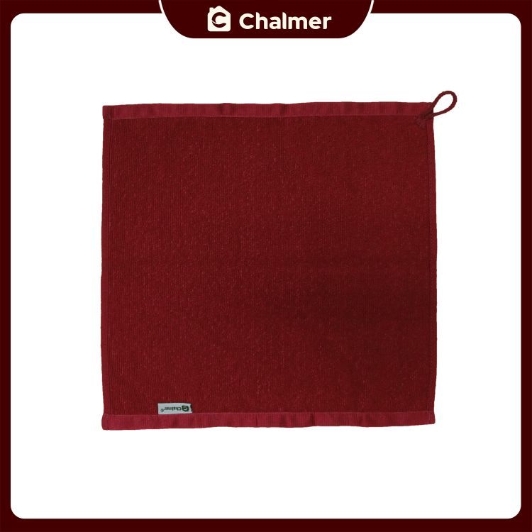 Lap Tangan Microfiber Chalmer 35x35 cm Serbet Handuk Lap Gantung - Merah - 1