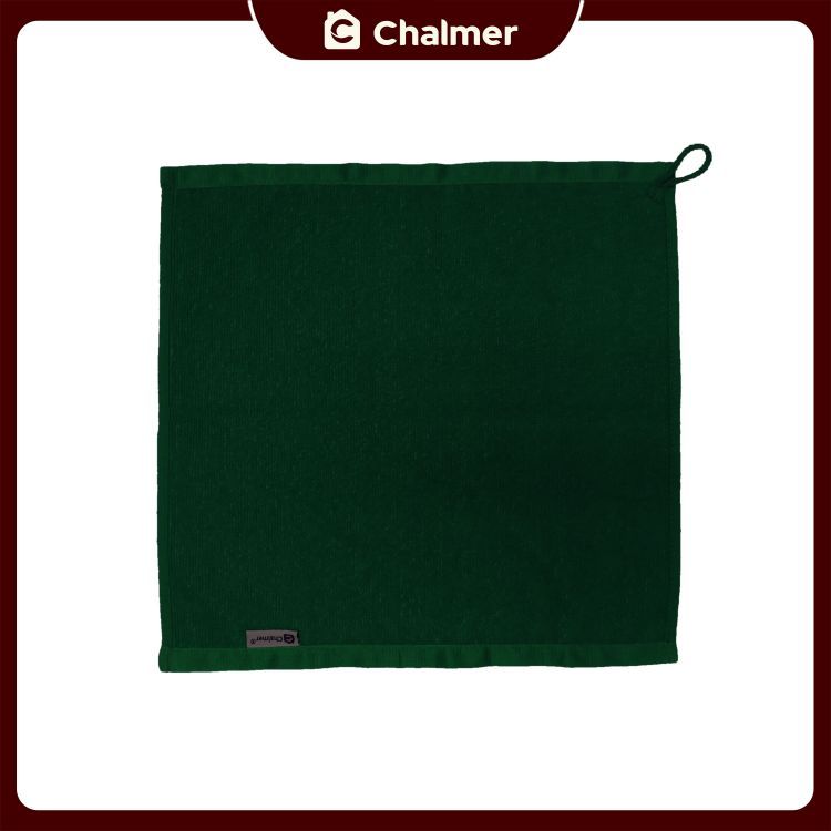 Lap Tangan Microfiber Chalmer 35x35 cm Serbet Handuk Lap Gantung - Hijau Tua - 1