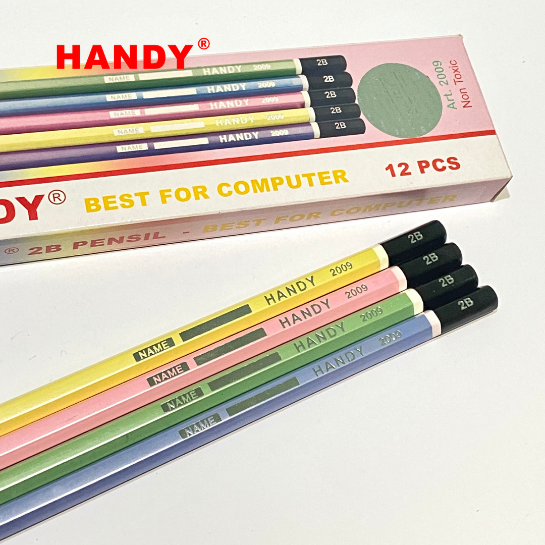 PENSIL HANDY 2009 - 2B Isi 12 PCS Pencil Sketch Gambar Writing Drawing - 4