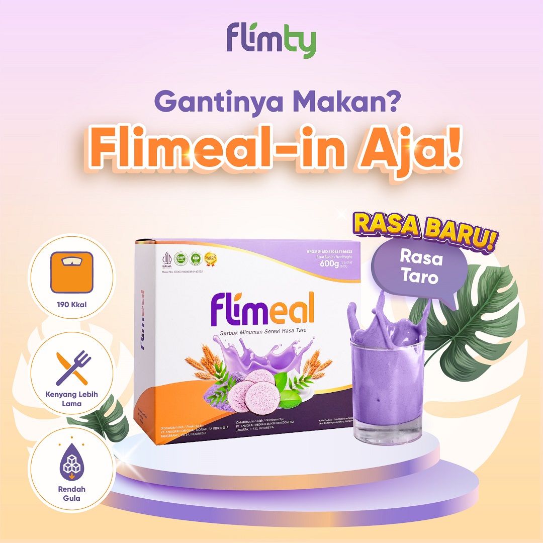 Flimeal (Meal Replacement) - 1 Box (isi 12 sachet) - Taro - 1