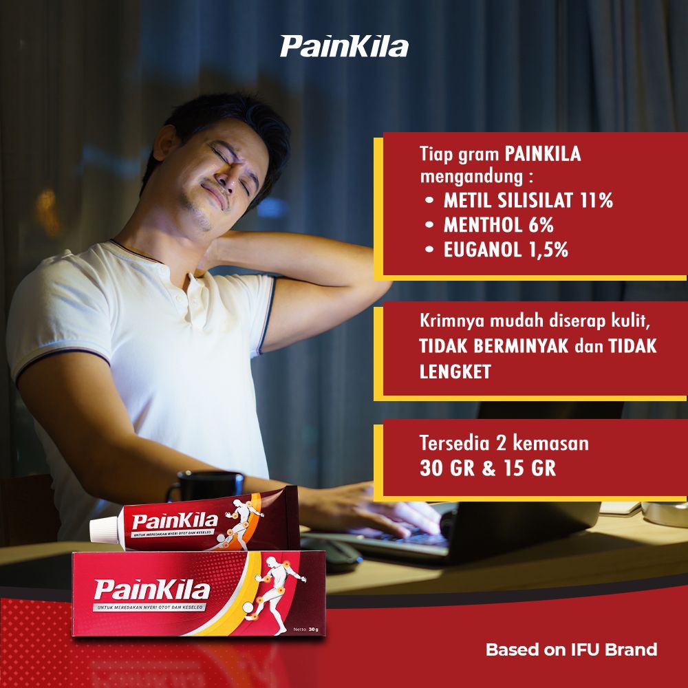 Painkila Cream - 30gr Pereda Nyeri dan Pegal Linu - 3