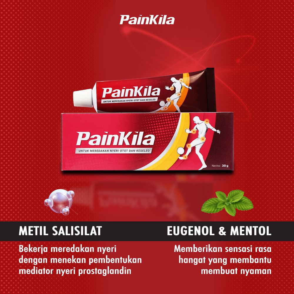 Painkila Cream - 30gr Pereda Nyeri dan Pegal Linu - 4