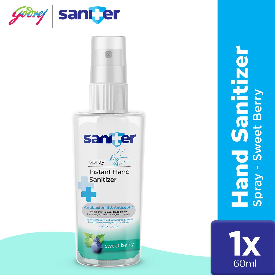 Saniter Hand Spray Sweet Berry 60ml - 1