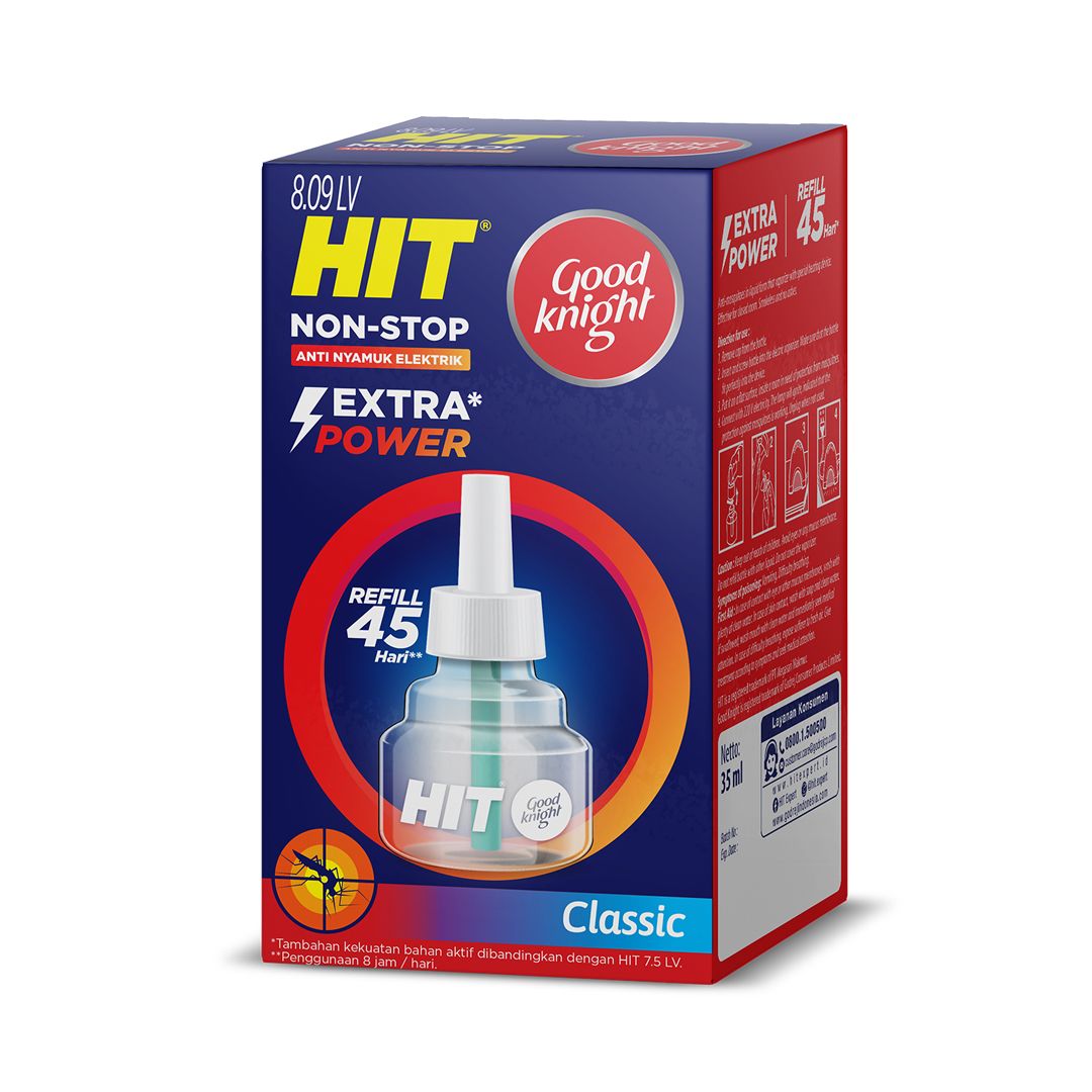 Hit Good Knight Non Stop Refill Classic 45 Hari - Refill Obat Nyamuk Elektrik - 2