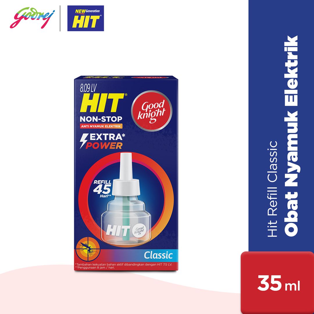 Hit Good Knight Non Stop Refill Classic 45 Hari - Refill Obat Nyamuk Elektrik - 1