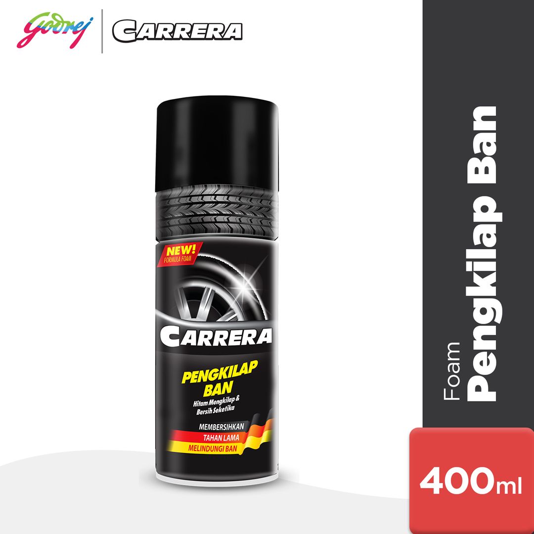 Carrera Pengilap Ban Foam 400ml - Pengkilap Ban - 1