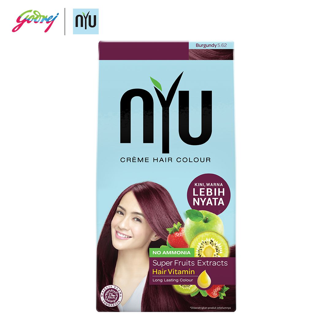 NYU Creme Hair Colour Burgundy - Pewarna Rambut x2 - 4