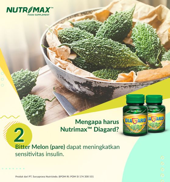 Nutrimax Diagard untuk Gula Darah Diabetes Kencing Manis Insulin Pankreas Antioksidan Anti Mikroba - 4