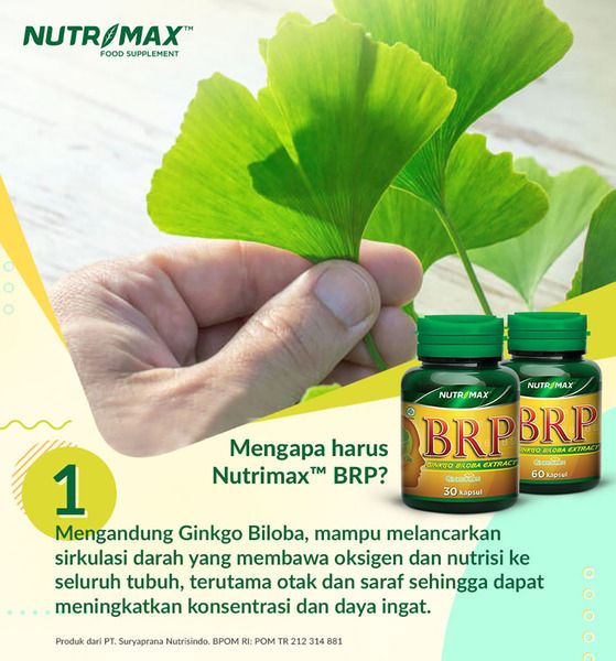 Nutrimax BRP (Brain Power) Nutrisi Otak Meningkatkan Konsentrasi dan Daya Ingat - 3