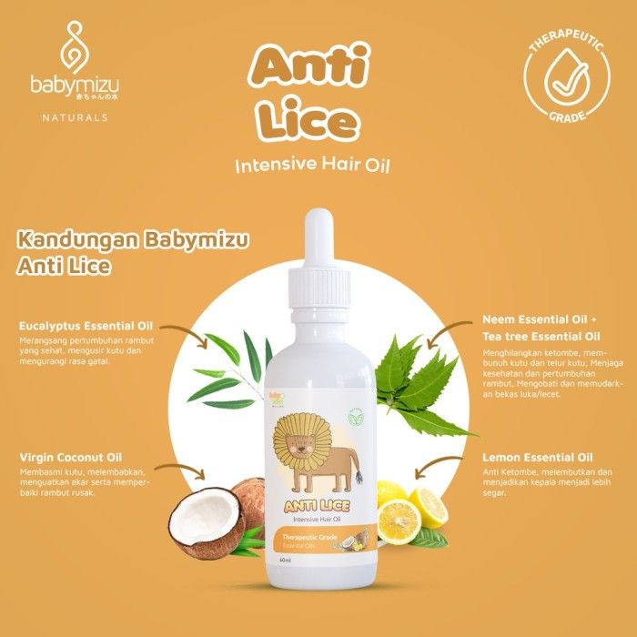 BABYMIZU Anti Lice - Serum Natural Pembasmi Kutu Rambut Anak dan Balita - 3