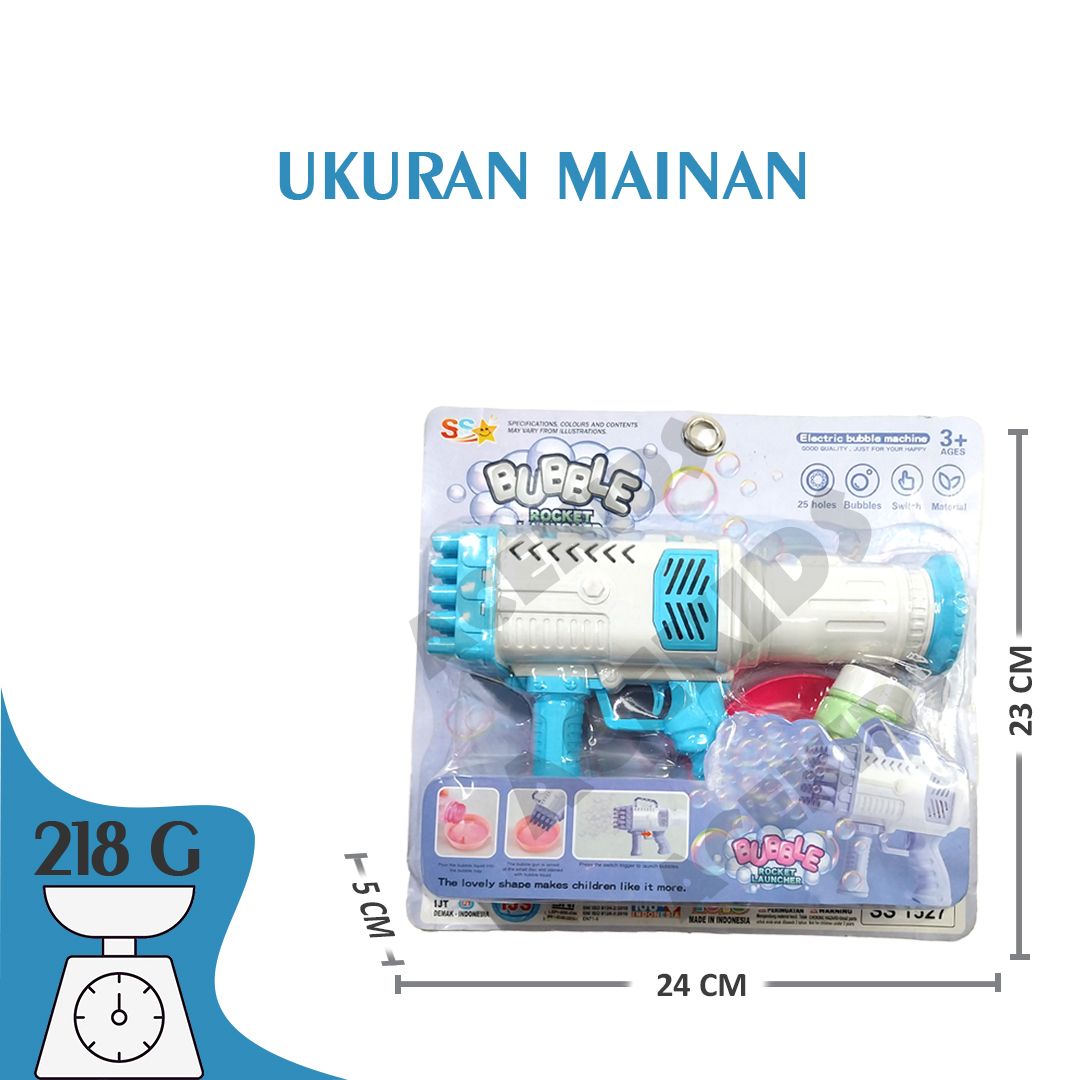 Mainan Gelembung Bubble Gun atau Pistol Peniup Gelembung Murah Original - SS1527 - 3