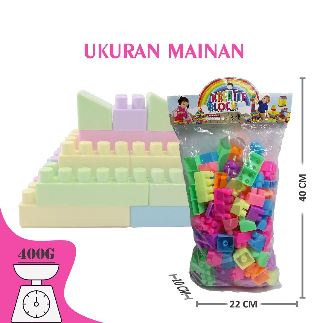 Acekids Mainan Edukasi Bloks Susun Anak Kreatif Block 105 Murah Original - PT8105P - 3