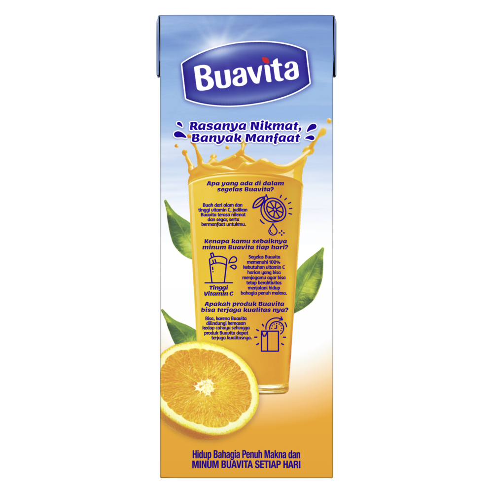 Buavita Juice Orange 245Ml - 1 Karton - 2