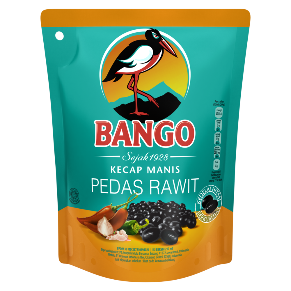 Bango Kecap Manis Pedas 210Ml - 1 Karton - 2