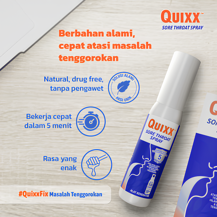 Quixx Sore Throat Spray - 3