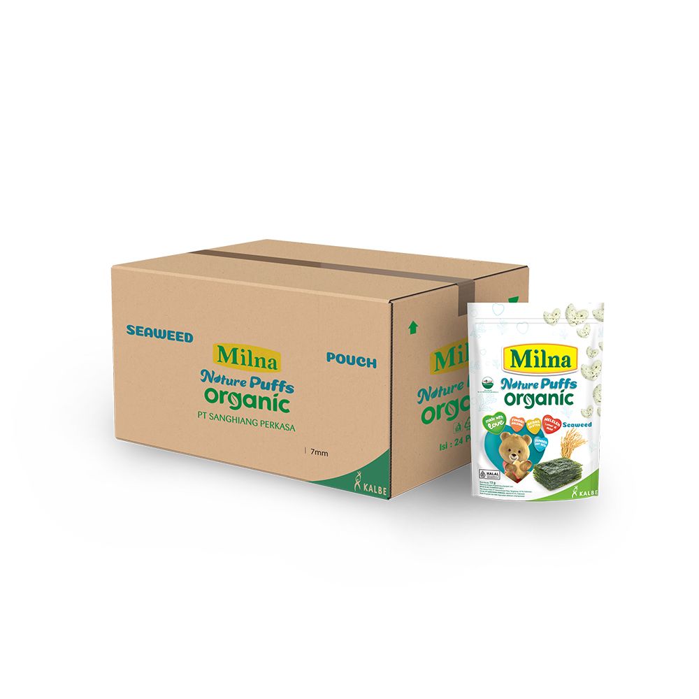 Bundle Carton Milna Puffs Seaweed (isi 24) - 2