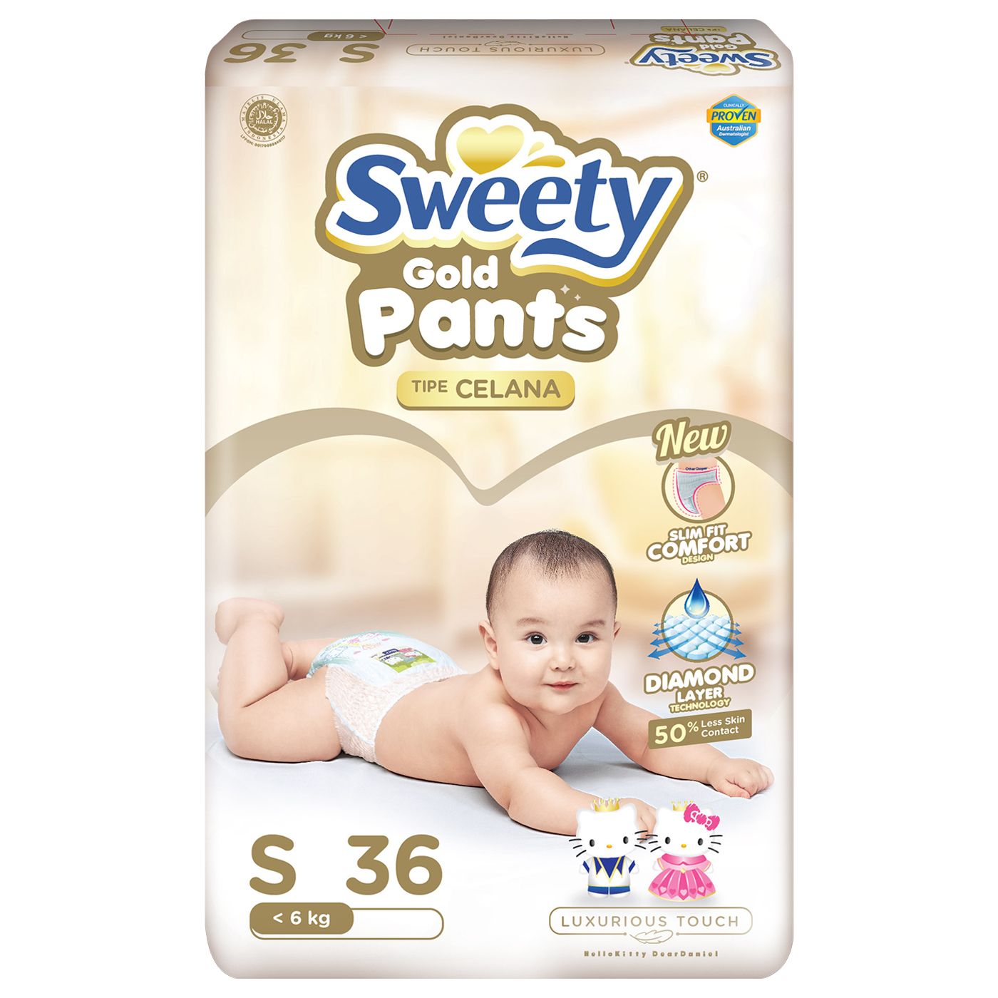 Sweety Pantz Gold Regular Pack S 36 - 3