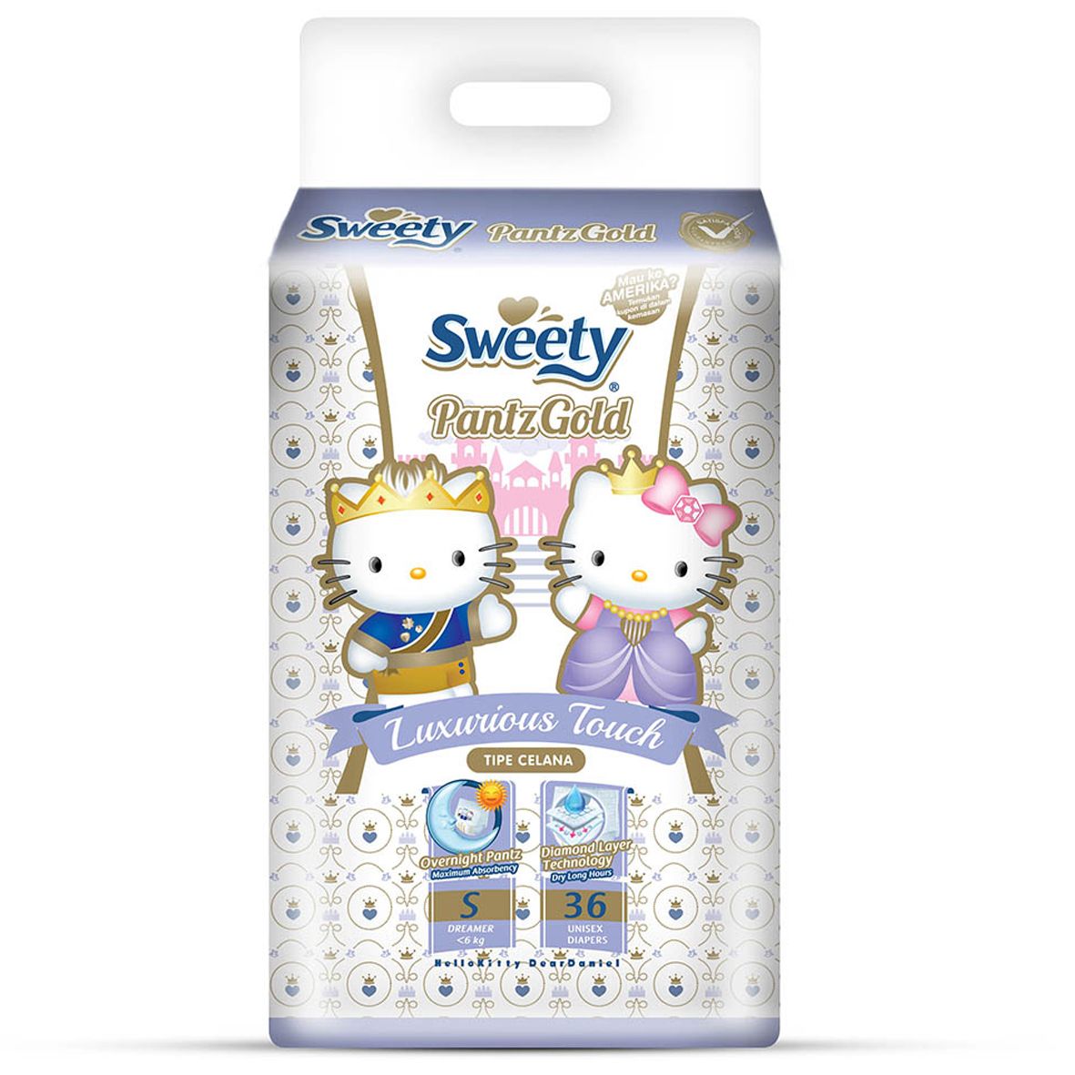 Sweety Pantz Gold Regular Pack S 36 - 1