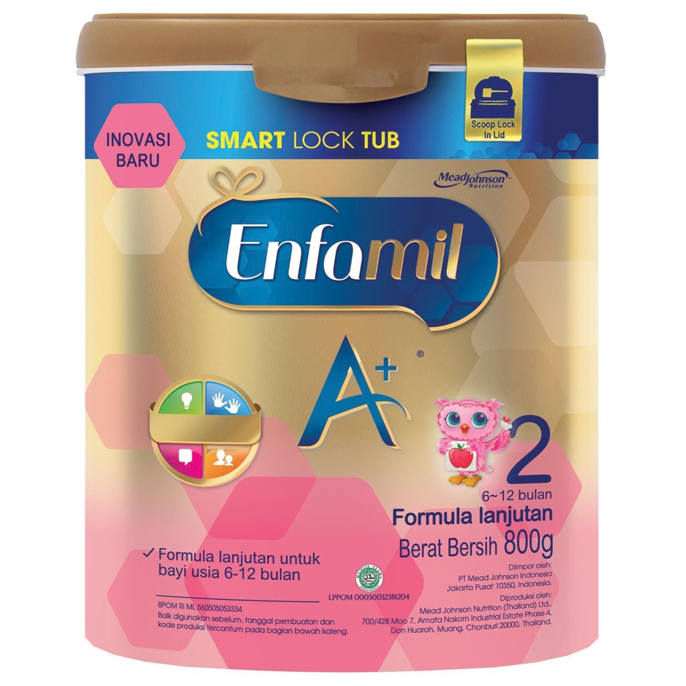 Enfamil A+2 Susu Formula Bayi - Plain - 800g - 1