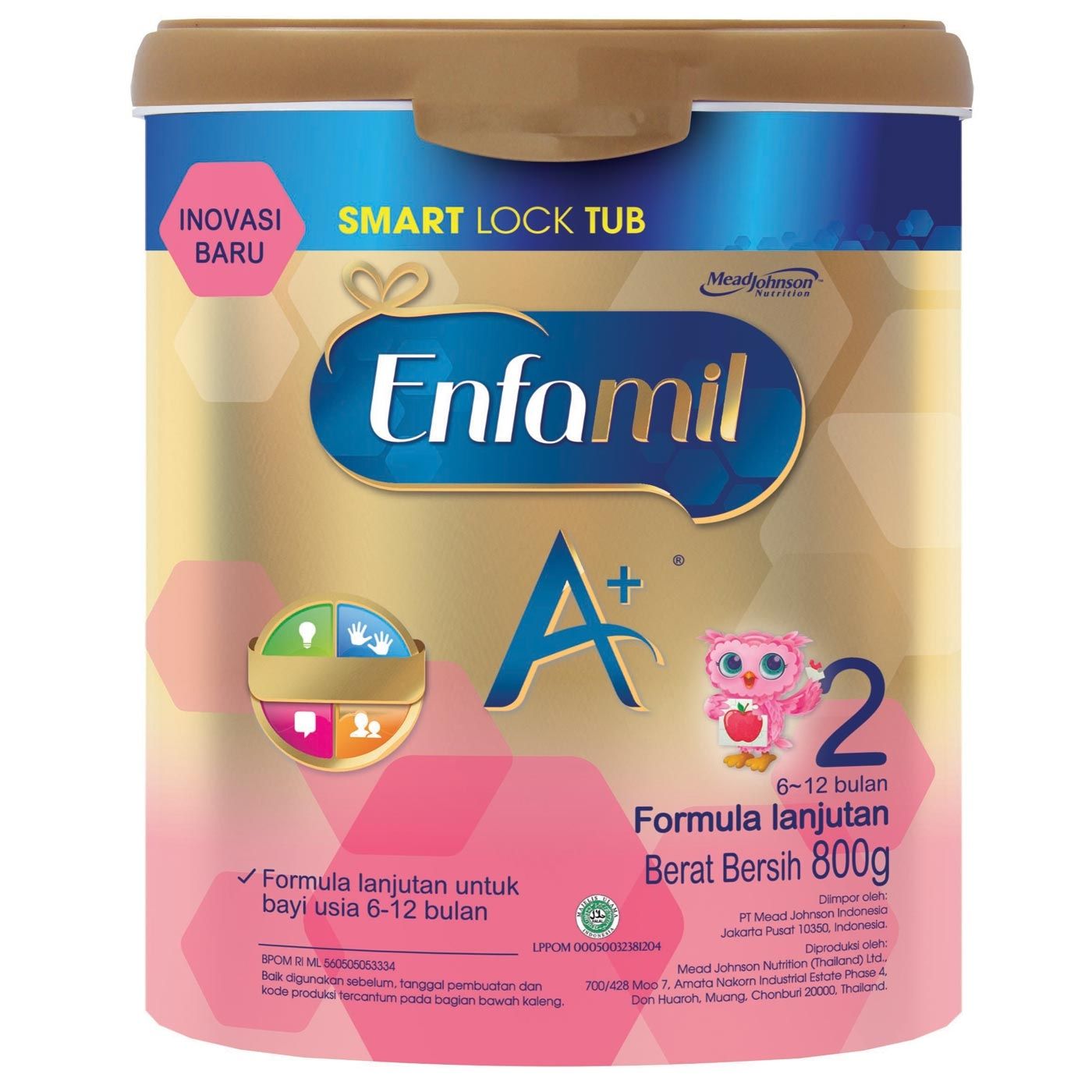 Enfamil A+2 Susu Formula Bayi - Plain - 800g - 2