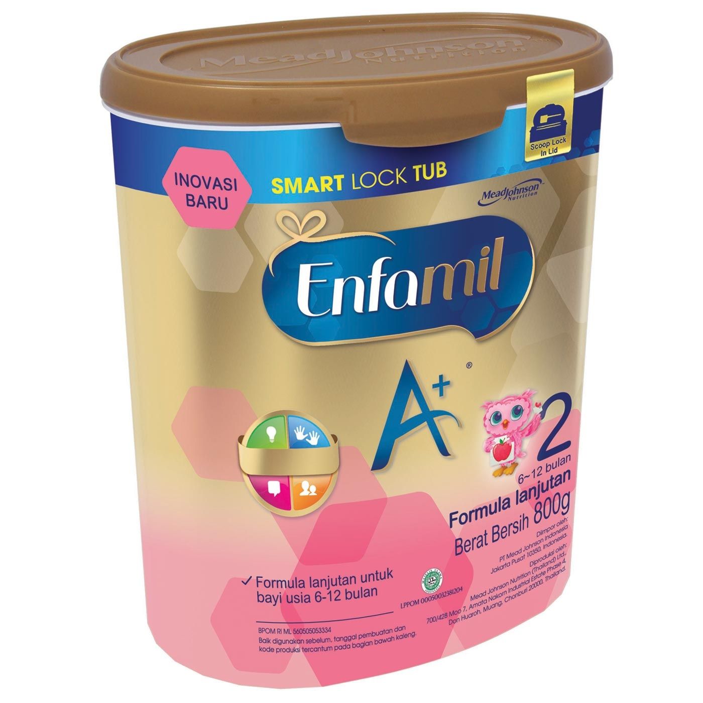 Enfamil A+2 Susu Formula Bayi - Plain - 800g - 6