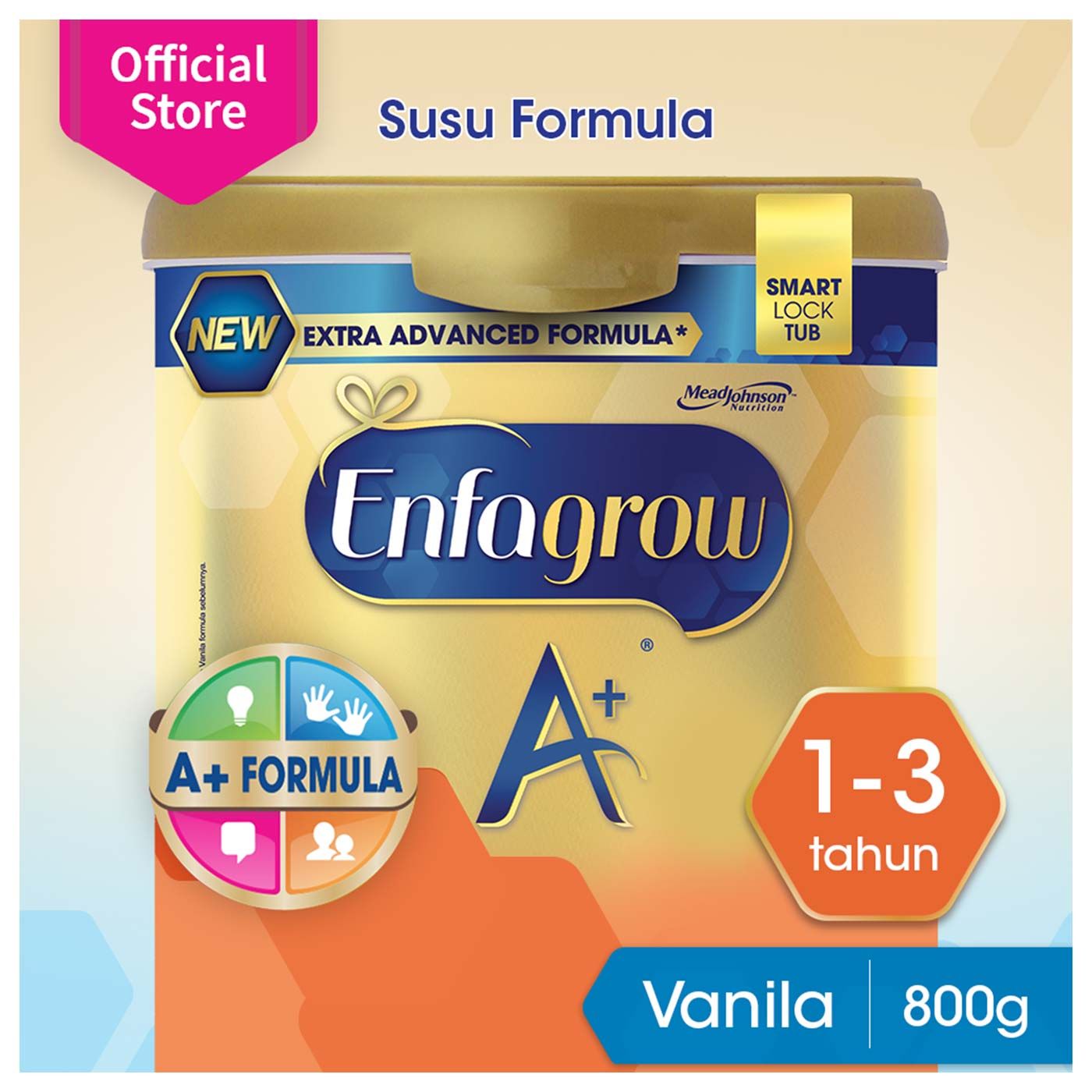 Enfagrow A+3 Susu Formula Pertumbuhan Batita-Vanila-800g New - 1