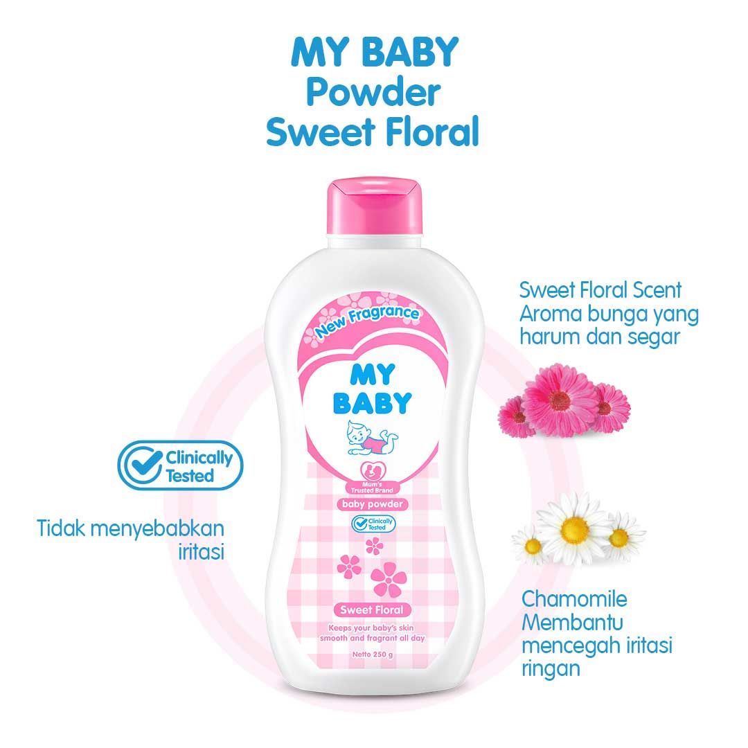 My Baby Powder Sweet Floral 500gr - 4