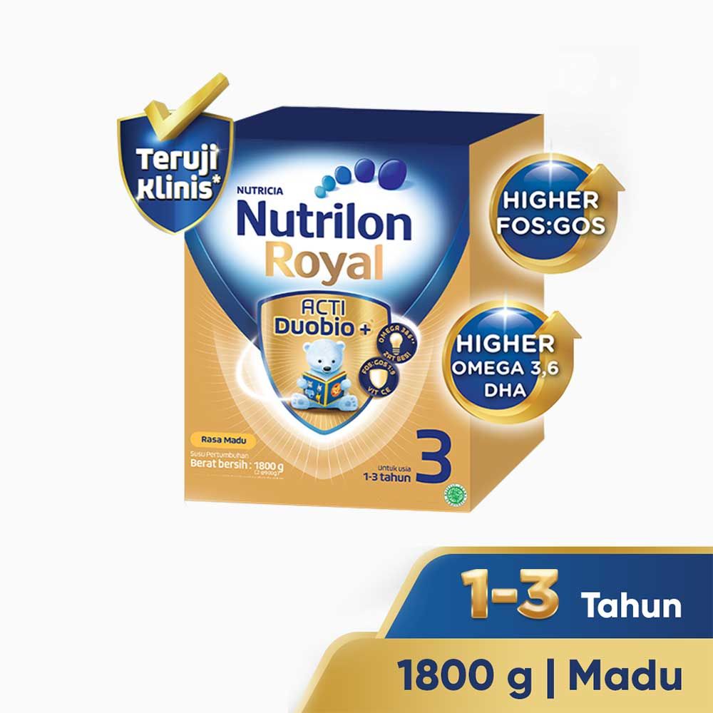 Nutrilon Royal 3 Madu Susu Pertumbuhan Bubuk 1800 GR - 1