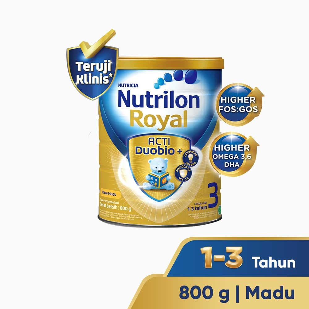 Nutrilon Royal 3 Madu Susu Pertumbuhan Bubuk 800 GR - 1