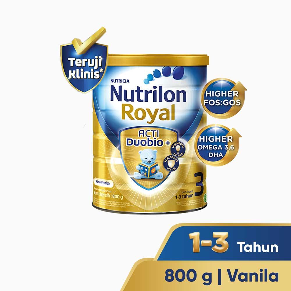 Nutrilon Royal 3 Vanila Susu Pertumbuhan Bubuk 800 GR - 1