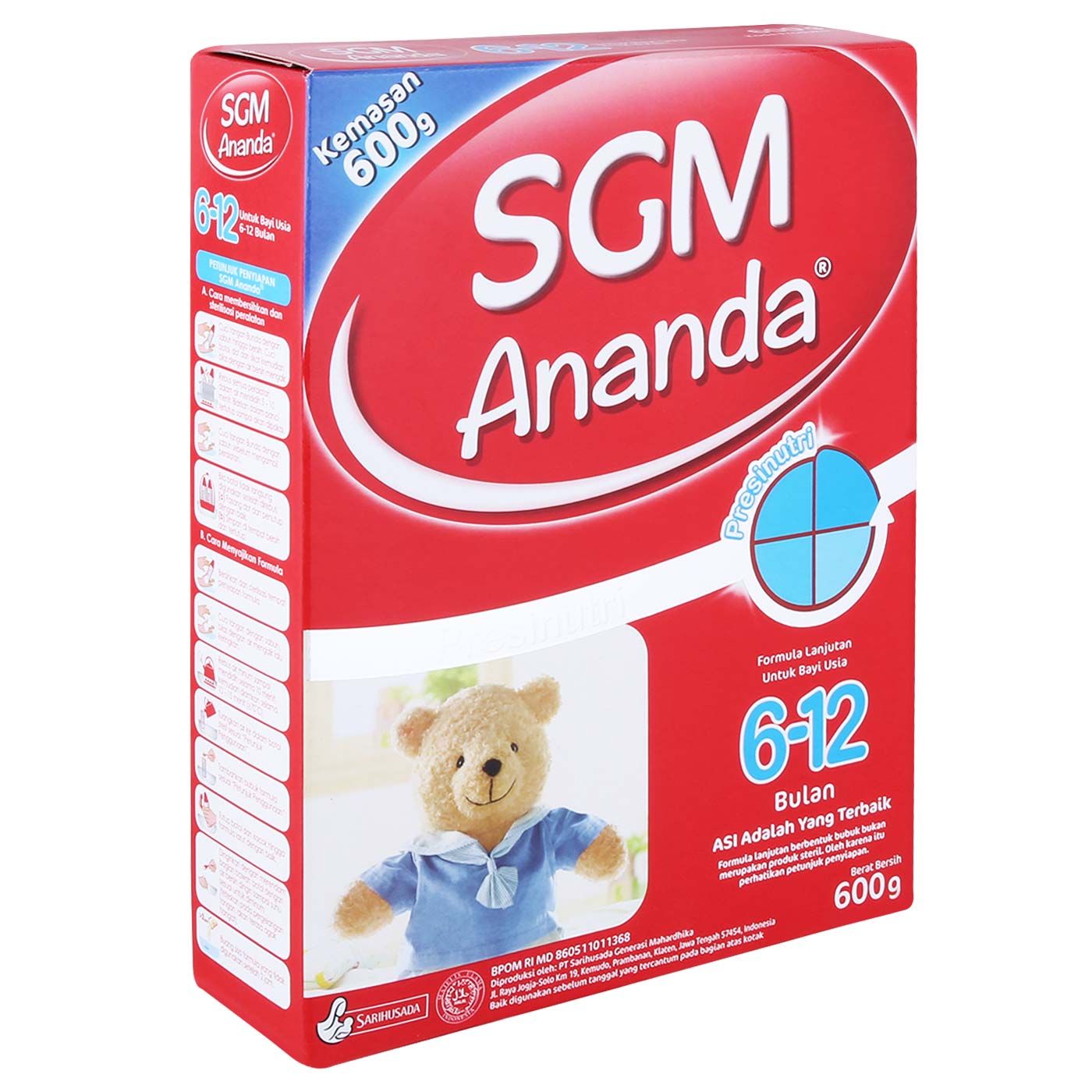 SGM Ananda 2 (6-12 Bulan) Formula Bayi Bubuk 600gr - 3